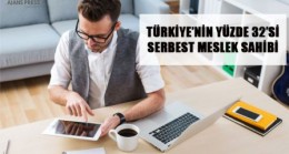 TÜRKİYE’NİN %32’Sİ SERBEST MESLEK SAHİBİ