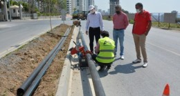 Refüjlerdeki Çiçek ve Ağaçlar Uydu Bağlantılı Sistemle Sulanacak