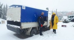 Mut’ta soğuk kış günlerinde  Belediyeden seferberlik