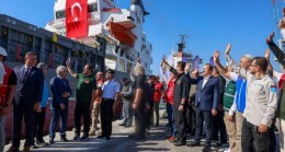 SOMALİ’YE İNSANİ YARDIM MALZEMESİ TAŞIYAN “İYİLİK GEMİSİ” MERSİN’DEN UĞURLANDI