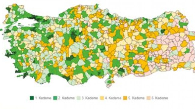 İlçelerin Sosyo-Ekonomik Gelişmişlik Sıralaması’nda Mut 418. sırada