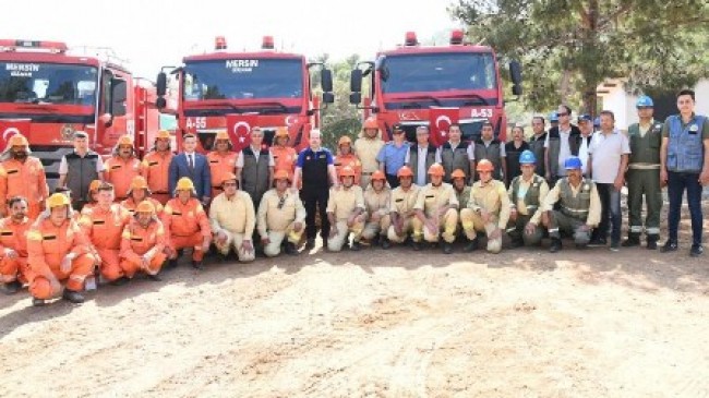 Mersin’de Orman Yangını Saha Tatbikatı Gerçekleştirildi