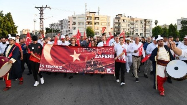 15 TEMMUZ’DA MERSİN’DE “DEMOKRASİ  YÜRÜYÜŞÜ” DÜZENLENDİ