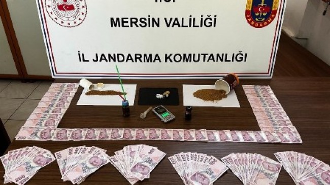 Mut’ta Jandarmadan Uyuşturucu Madde Operasyonu